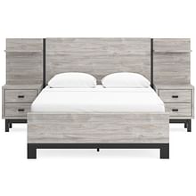 Vessalli King Panel Bed with Extensions
